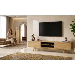 Szafka RTV-32 Drewno Lite Dąb Loft Lakier Rozmiary od 100 cm do 200 cm PREMIUM